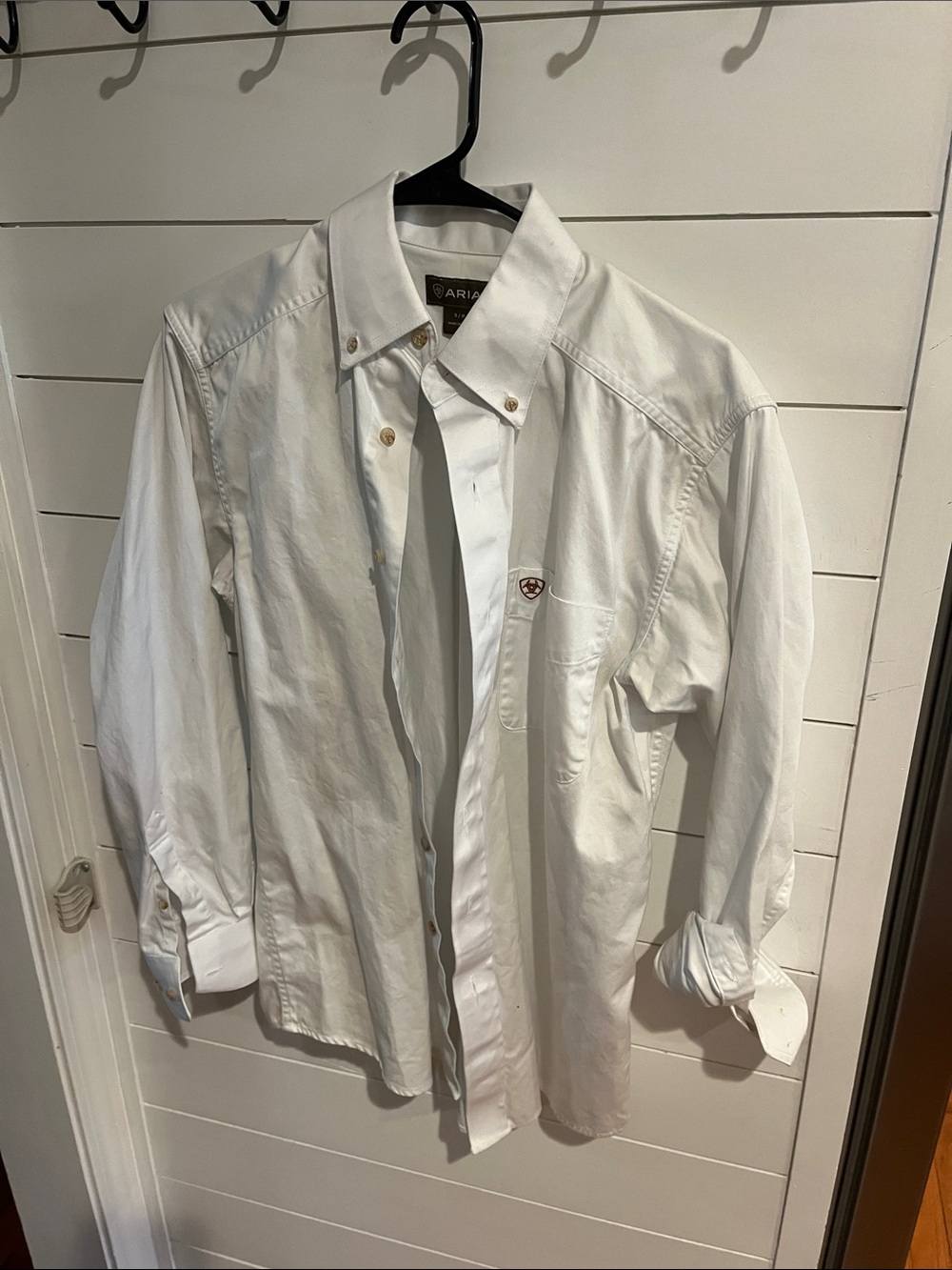 Ariat Men's White Button-Front Shirt Jacket